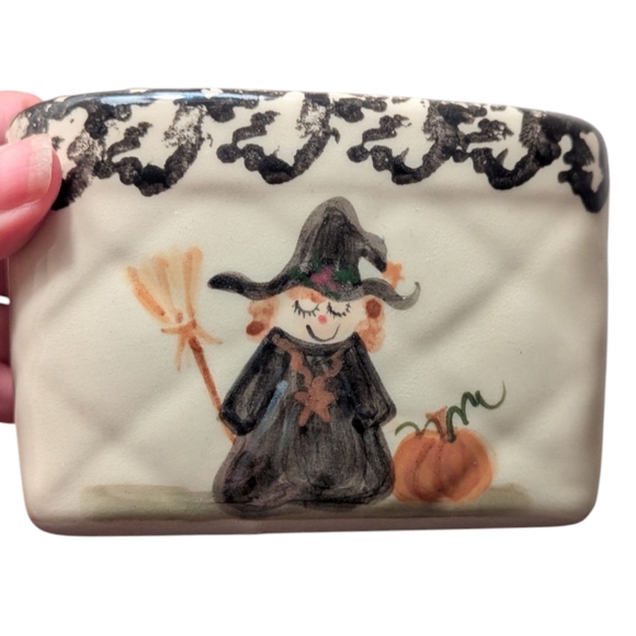 Vintage 2000 Alpine Pottery Ohio Halloween Dish Bowl - Picture 1 of 5